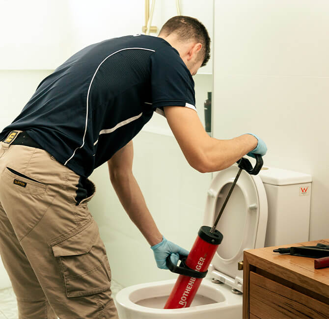 Unblocking Toilet