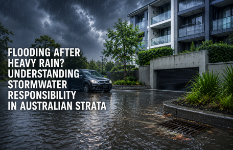 Flooding After Heavy Rain? Understanding Stormwater Responsibility in Australian Strata Flooding Heavy Rain? Understanding Stormwater Responsibility Australian Strata